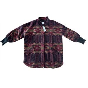 Steve Madden Multicolor Patterned Pea Coat